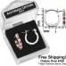 E127BS Full Hoop Birthstone Earrings With Swarovski Crystal102992-August